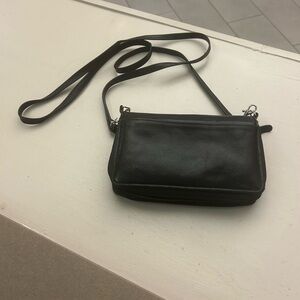 Bag Chic Black Crossbody Bag Very Nice Leather Clean